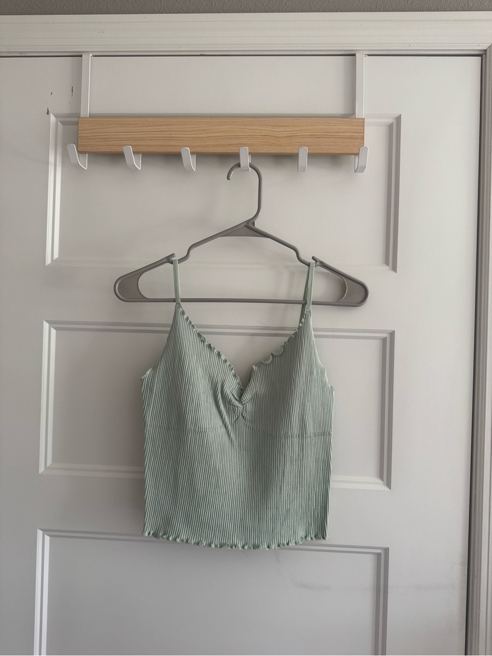 Urban Outfitters Sage Green Ribbed V-Neck Cami